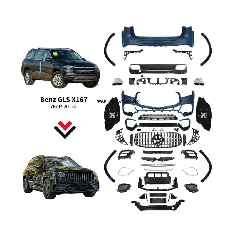 GLS X167 GLS63 Car Bodykit Conversion Upgrade Kits for  Auto Accessories X167 Body Kit 2020-2024