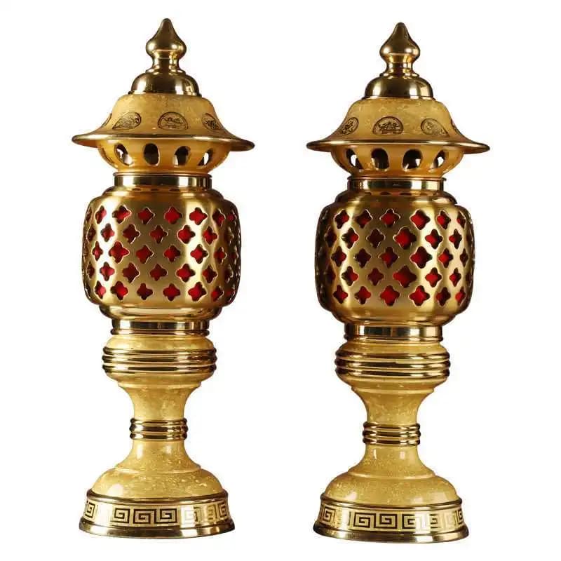 Pure copper crystal for Buddha lamp, copper lamp for off-duty lamp, Changming lamp for household temples and Buddhist halls