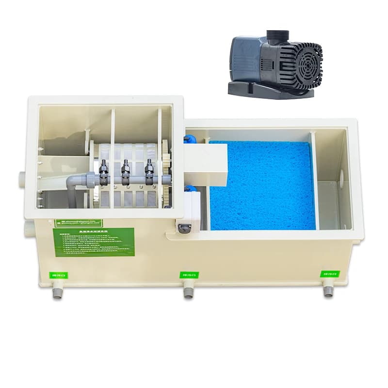 Qihang Eco-Friendly Small Garden Fish Pond Filter System Home Use Japanese Koi Carp UV Light Pond Filter Plastic Outdoor