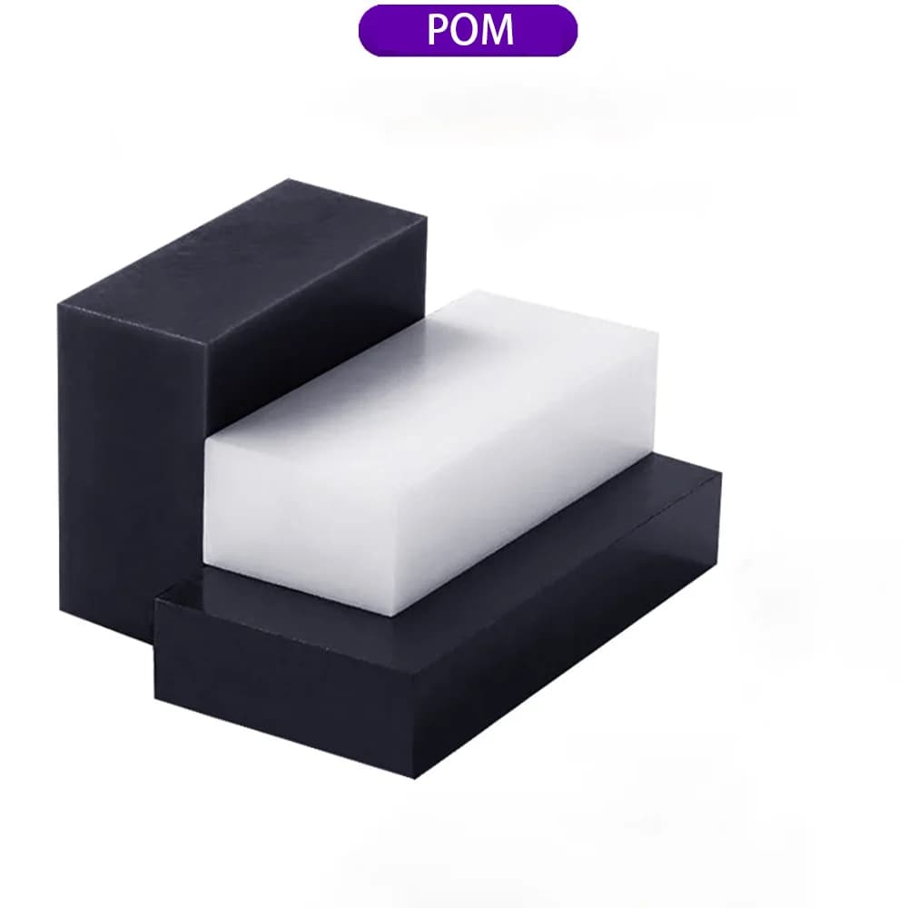 Black White POM Sheet Board Thickness 1/2/3/4/5 - 20mm Hard Plastic Polyoxymethylene Plate for CNC Model Board DIY Raw Material