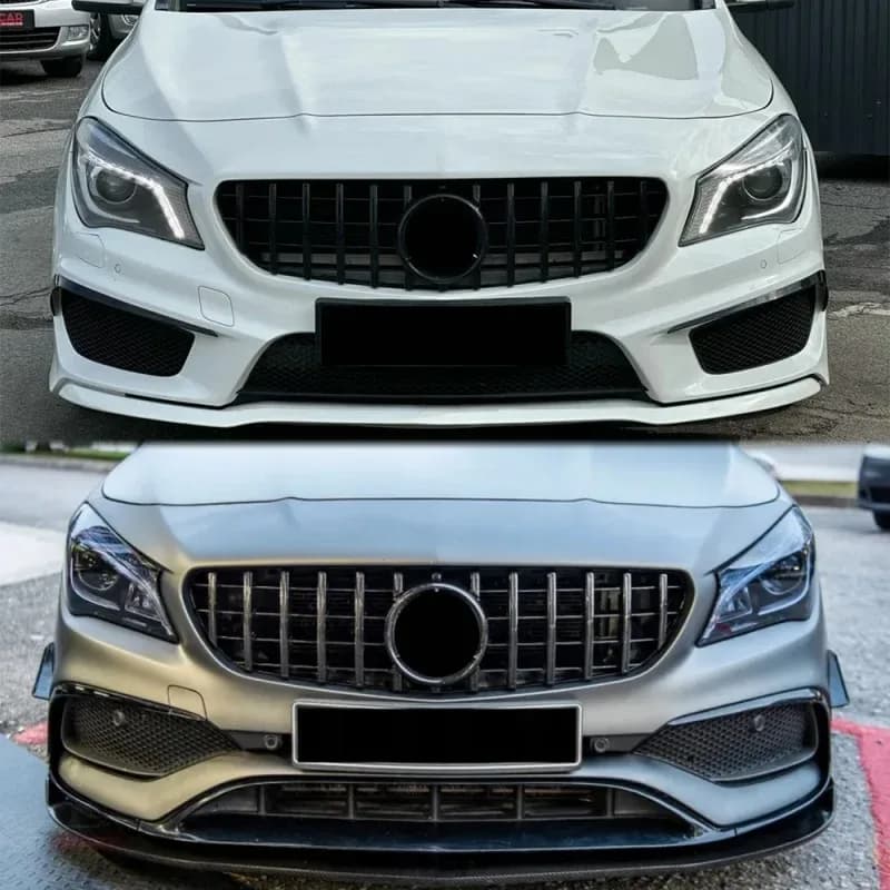 For Mercedes CLA W117 CLA180 CLA200 CLA45 2013-2019 Diamonds Style Racing Upper Grille Car Styling Upgrade Parts  Accessories