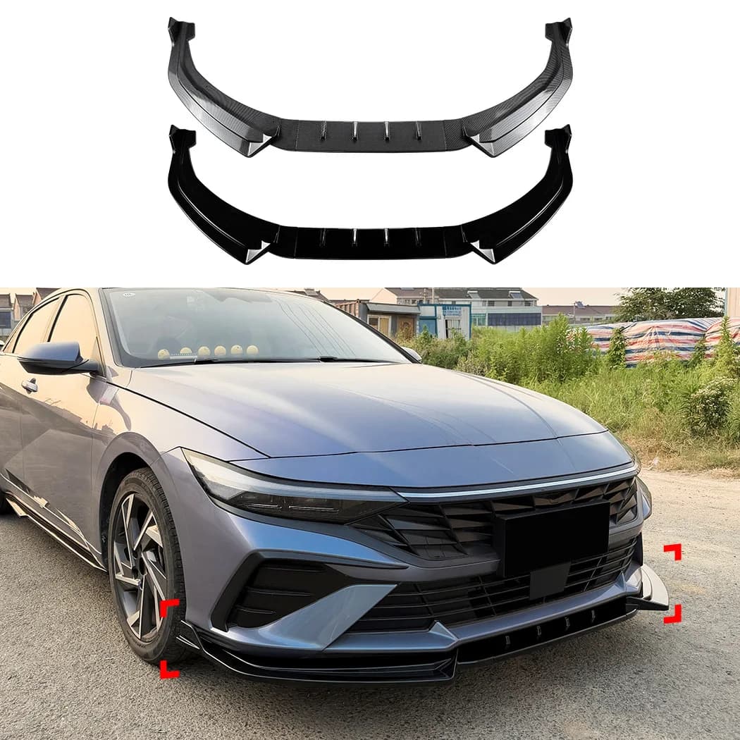 Front Lip Spoiler For Hyundai Elantra MK7.5 Standard 2023+ Exterior Styling Auto Accessories Tuning Parts Modification Kit Sport