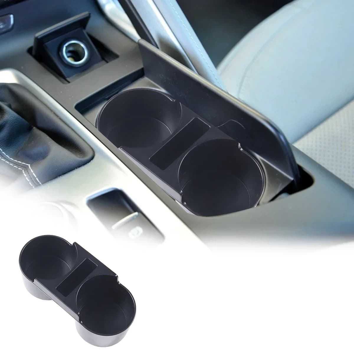 For 2014-19 Chevrolet Corvette C7 ABS Car Styling Central Control Cup Holder Key Slot Storage Box Auto Parts (Replacement Parts)