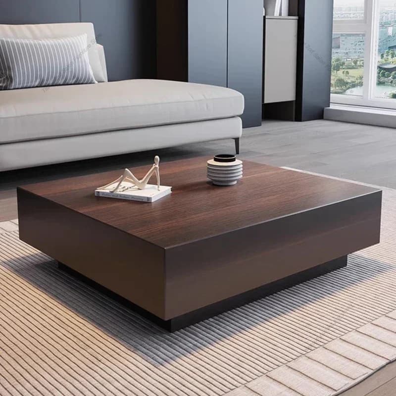 White Oak Side Coffee Table Room Round Acrylic End Square Modern Rustic Minimalist Coffee Table Mesa Para Sala Home Furniture