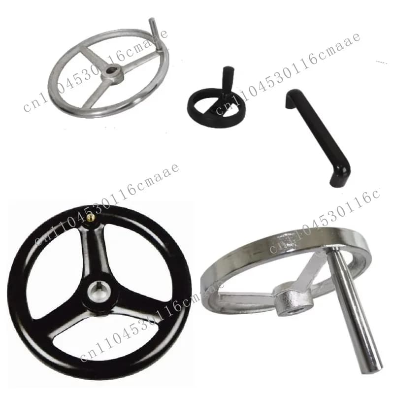 Metal Lathes Use Cast Iron Ss304 Weld Stainless Steel Pipe Cast Iron Machine Hand Wheel with Handle
