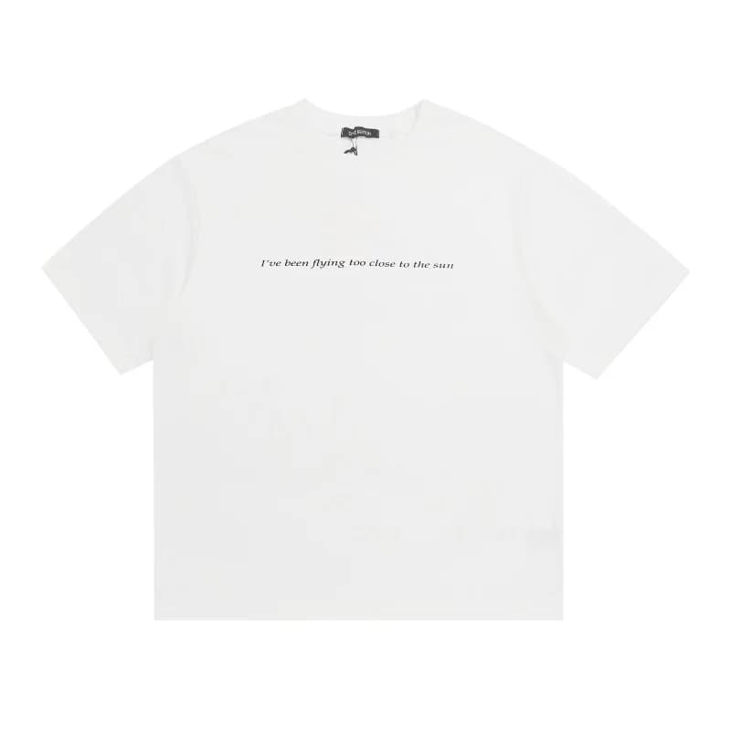 Summer Men's Women's High Street COLE BUXTON Letter Print Minimalist Casual Loose-Fit Short-Sleeve Crew-Neck T-Shirt