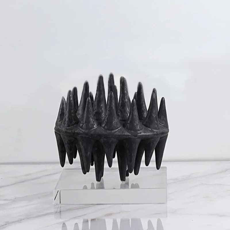 Modern creative simple black ornament acrylic cover base sales office living room study bookcase entrance decoration