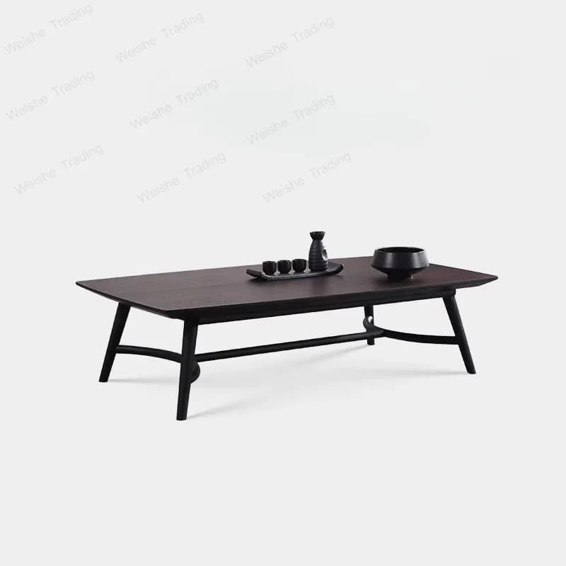 Italian modern living room tea table combination, Nordic very simple solid wood tea table