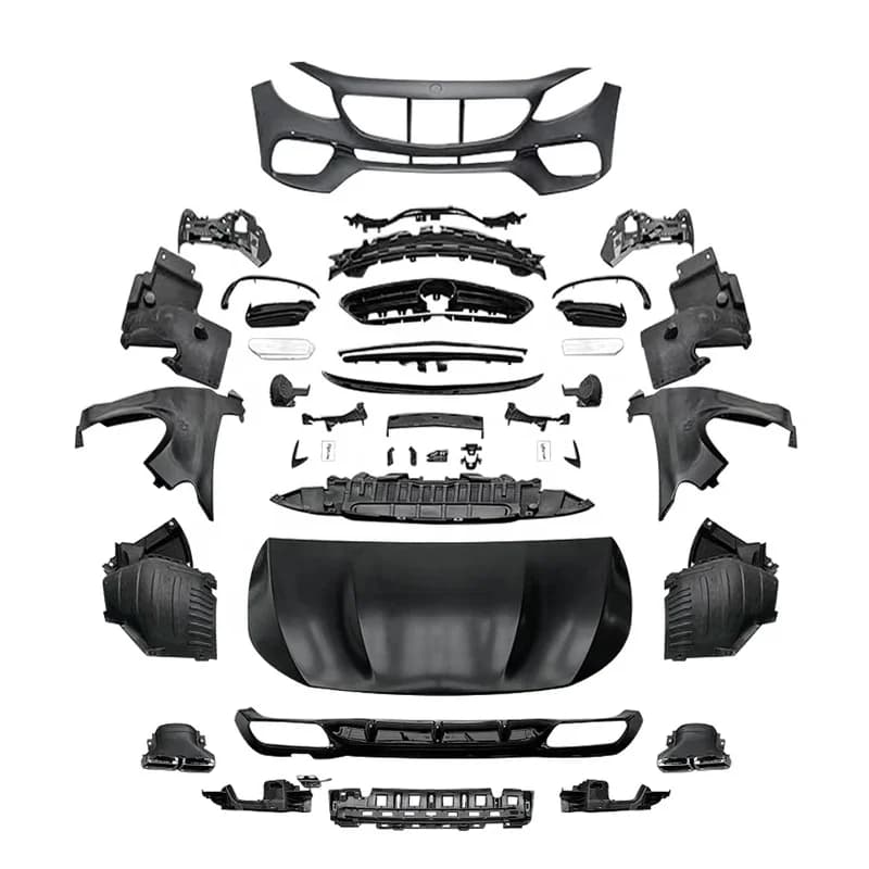 High Quality E63 Style Full Body Kit For C Class W213 2017-2020 Exterior Upgrade Tuning Parts
