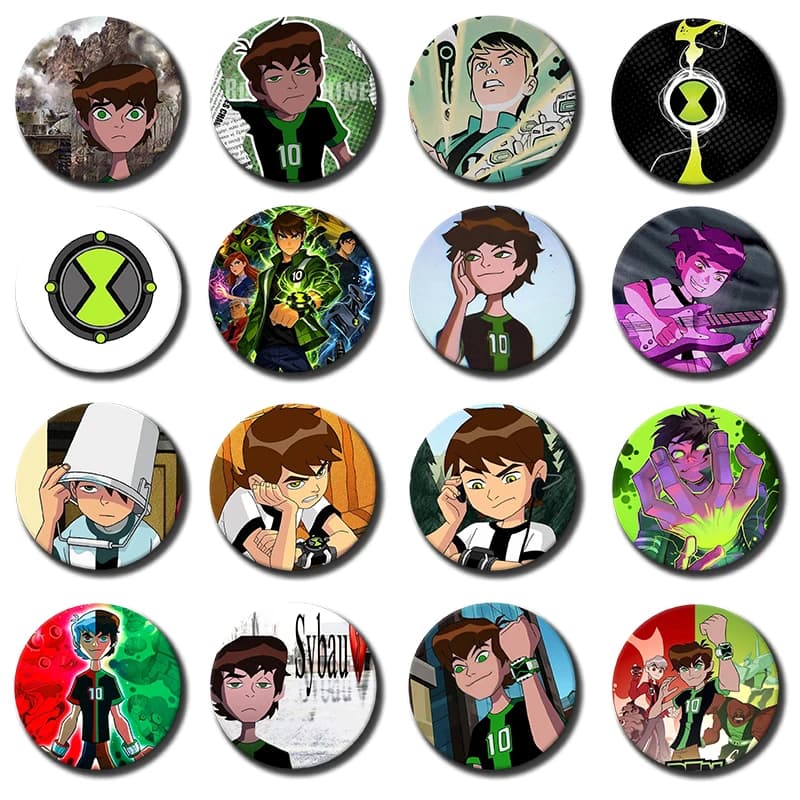 Anime Ben10 Omniverse Soft Button Pin Omnitrix Ben Tennyson Ultimate Alien Brooch Badge Bag Accessories Deocr Fans Collect Gifts