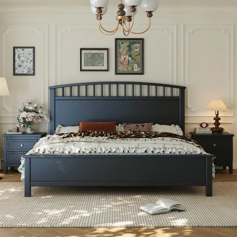 Wooden Girls Bed Bedroom Children Luxury Modern Baby Double Floor Design Sleeping Bed Princess Letto Matrimoniale Home Furniture