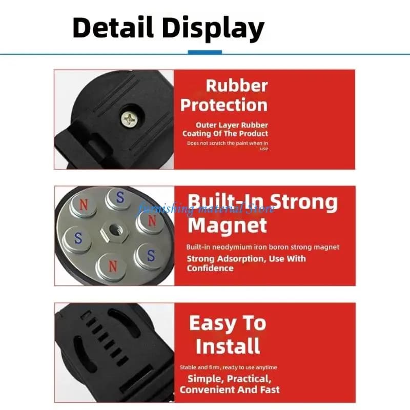 Y5GD Belt Clips for Tool Adjustable Clamping Width 43mm 55mm 66mm Perfect for Construction Site, Hiking Trip