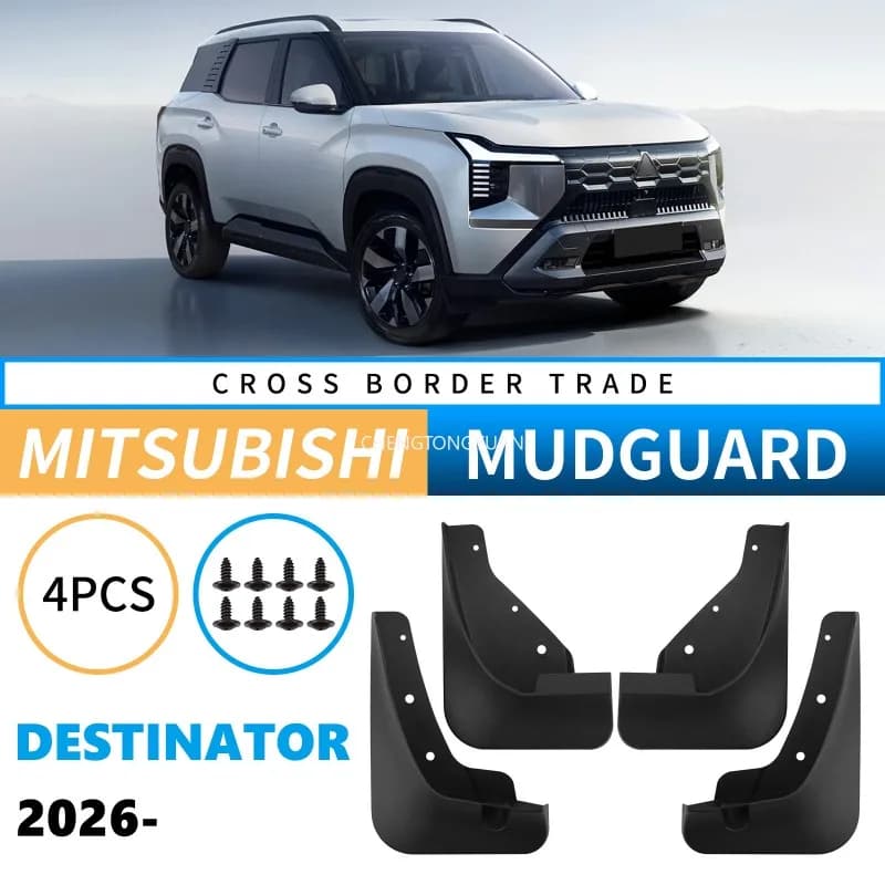 Wheel Front Rear Mud Flaps For Mitsubishi Destinator 2026 Soft Mud Flap Splash Guards Fender Mudflap Car Accessories