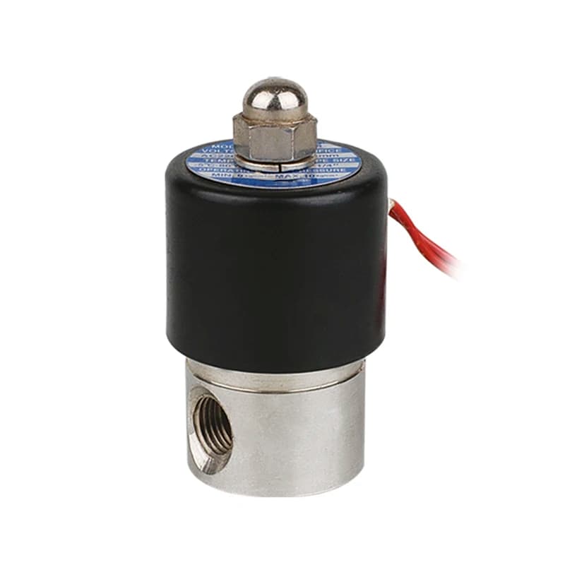 Electric Water Stainless Steel Fluid Solenoid Valve 2WB-8 Normally Closed Small 2/2 Way 24v 1/4 Normal Temperature Diaphragm