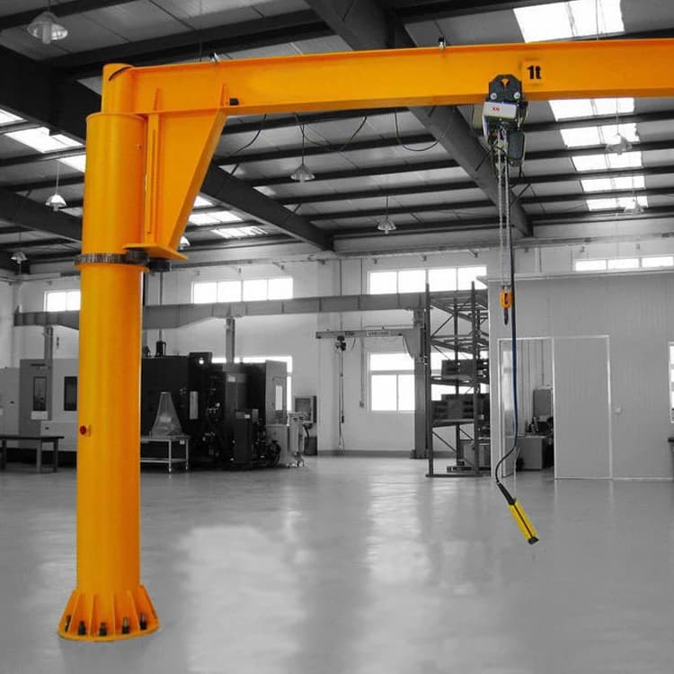 New Customized Fixed Pillar 3 Ton Electric Rotation Jib Crane
