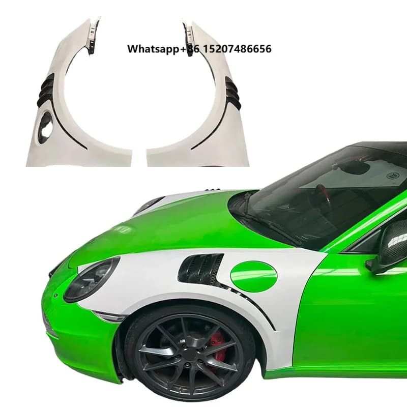 Customized Half Dry Carbon Fiber Front Side Fender Vents for 911 GT2 RS 2012-2018 Carbon Fender Upgrade