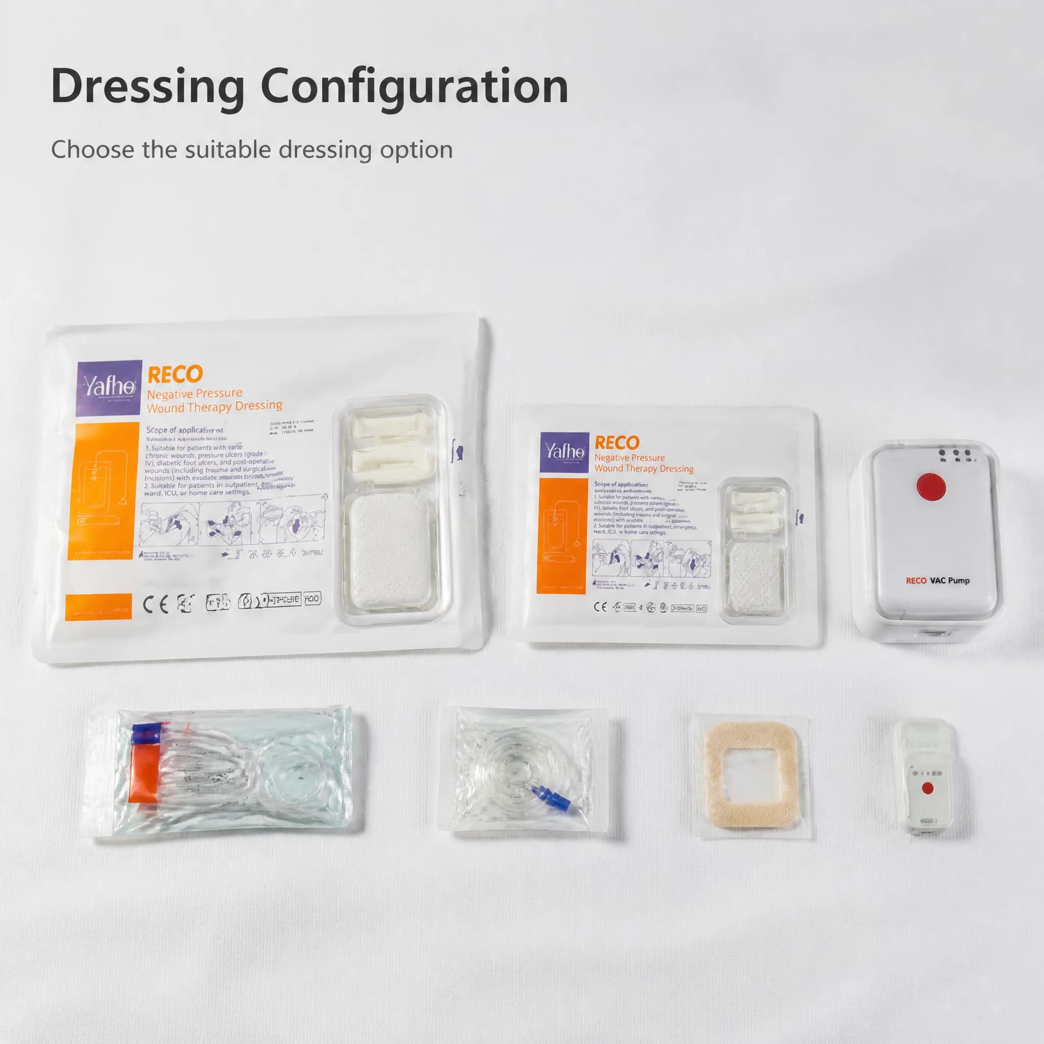 Factory Manufacture Negative Pressure Wound Therapy System with NPWT foam dressing