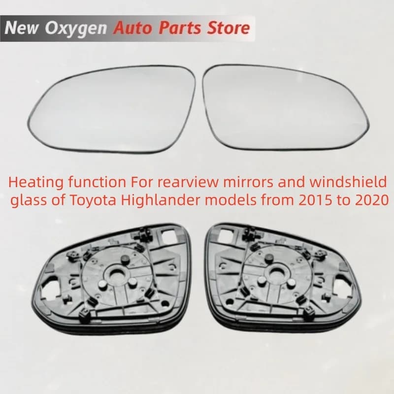 Heating function For rearview mirrors and windshield glass of Toyota Highlander models from 2015 to 2020