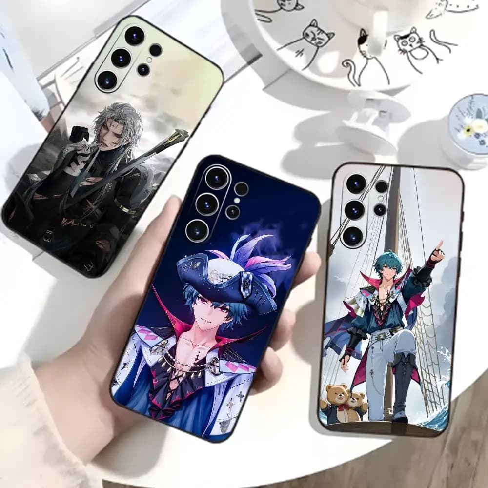 W-Wuthering Waves Phone Case For Samsung S26,S25,S24,S23,S22,S21,S20,Ultra,Plus,FE Black Soft Cover