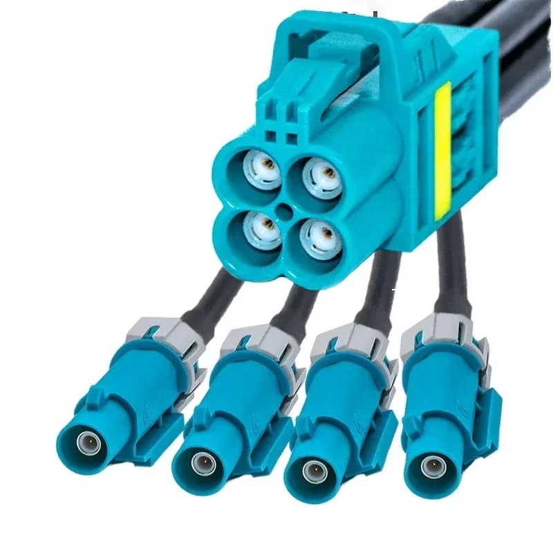 Mini 4 in 1 to Single Cavity Fiber Video Converter Cable