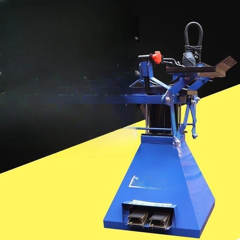 Pneumatic tire expander, foot-operated automobile tire expander, tire repair machine, auto maintenance tool,