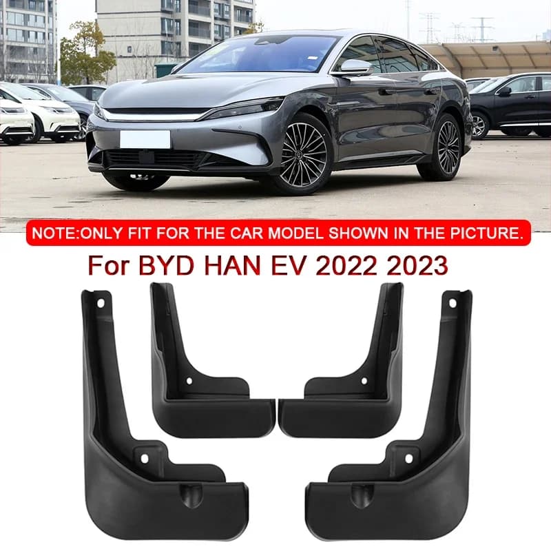 Fit For BYD HAN EV 2022 2023 Car Styling ABS Car Mud Flaps Splash Guard Mudguards MudFlaps Front Rear Fender Auto Accessories