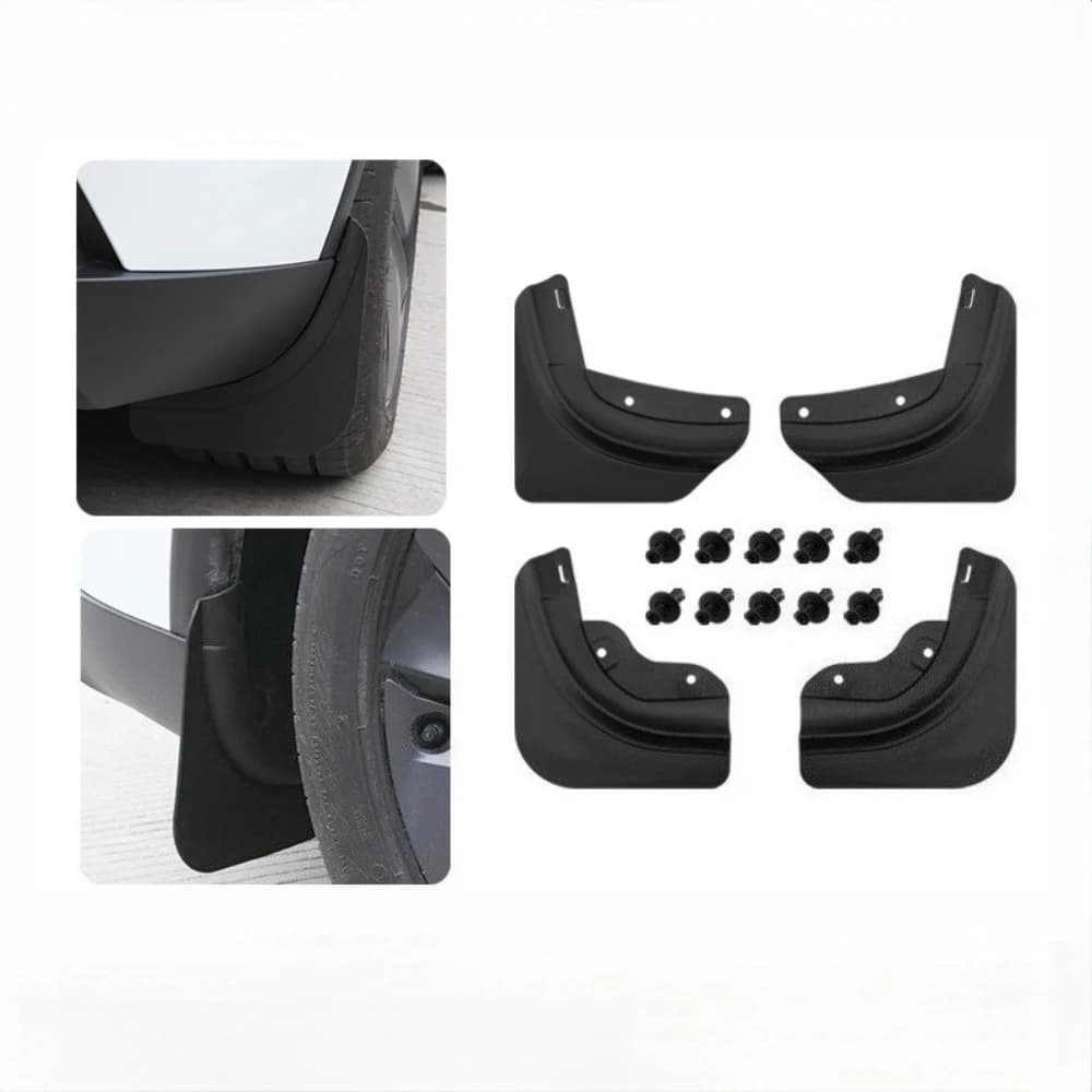 For Tesla Model  Y Juniper 2025 2026 Mud Flaps Tire Splash Guard All Weather Car Mudflap Accessories 4PCS