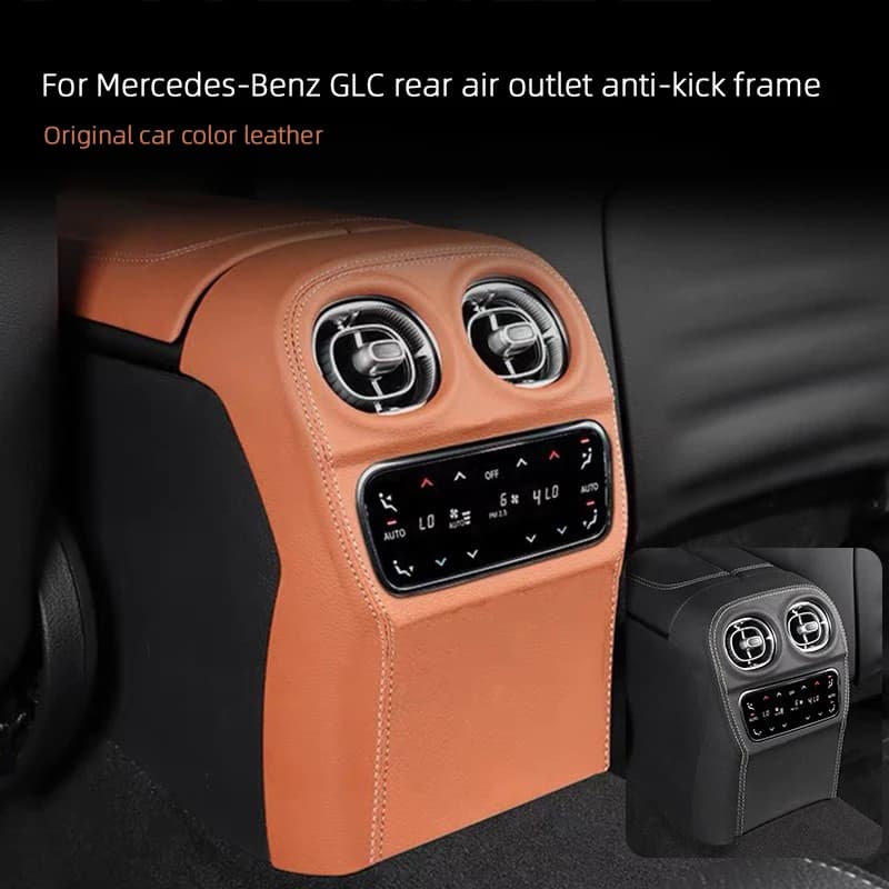 For Mercedes Benz GLC 2023 Car Center Panel Cover C-Class W206 C260 C200 C300 2022-2025 Car Rear Air Vent Protection Cover