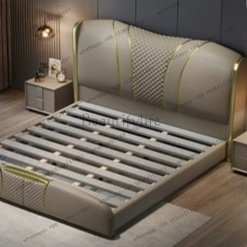 European Simple Bed Bedroom Double Queen Full Girls Sleeping Children Luxury Bed Design Single Letto Matrimoniale