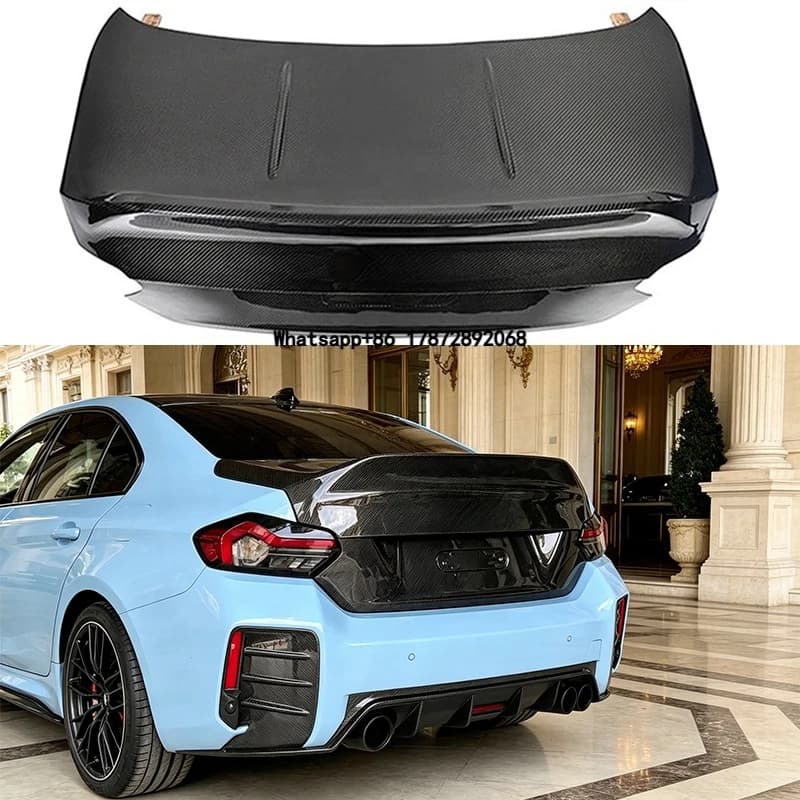Dry Carbon Fiber G87 M2 CSL Style Rear Trunk Cover for  M2 Replacement Rear Trunk Lid 2022+ G87 M2 Rear Trunk