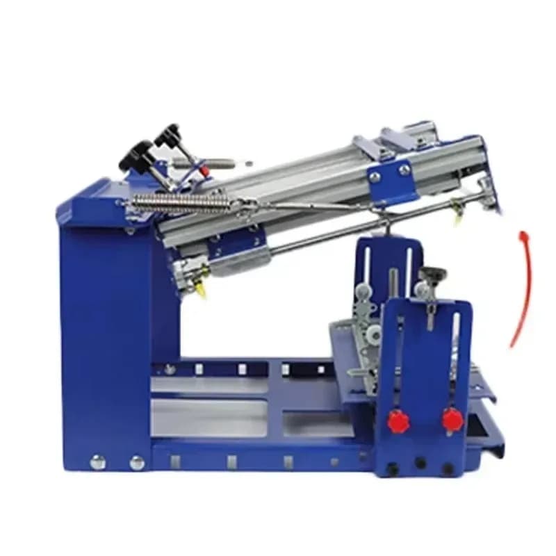 E-class Compact DL-QM-D80 Front/rear Push-pull Curved Screen Printing Machine with 300*250MM Screen for Accurate Printing