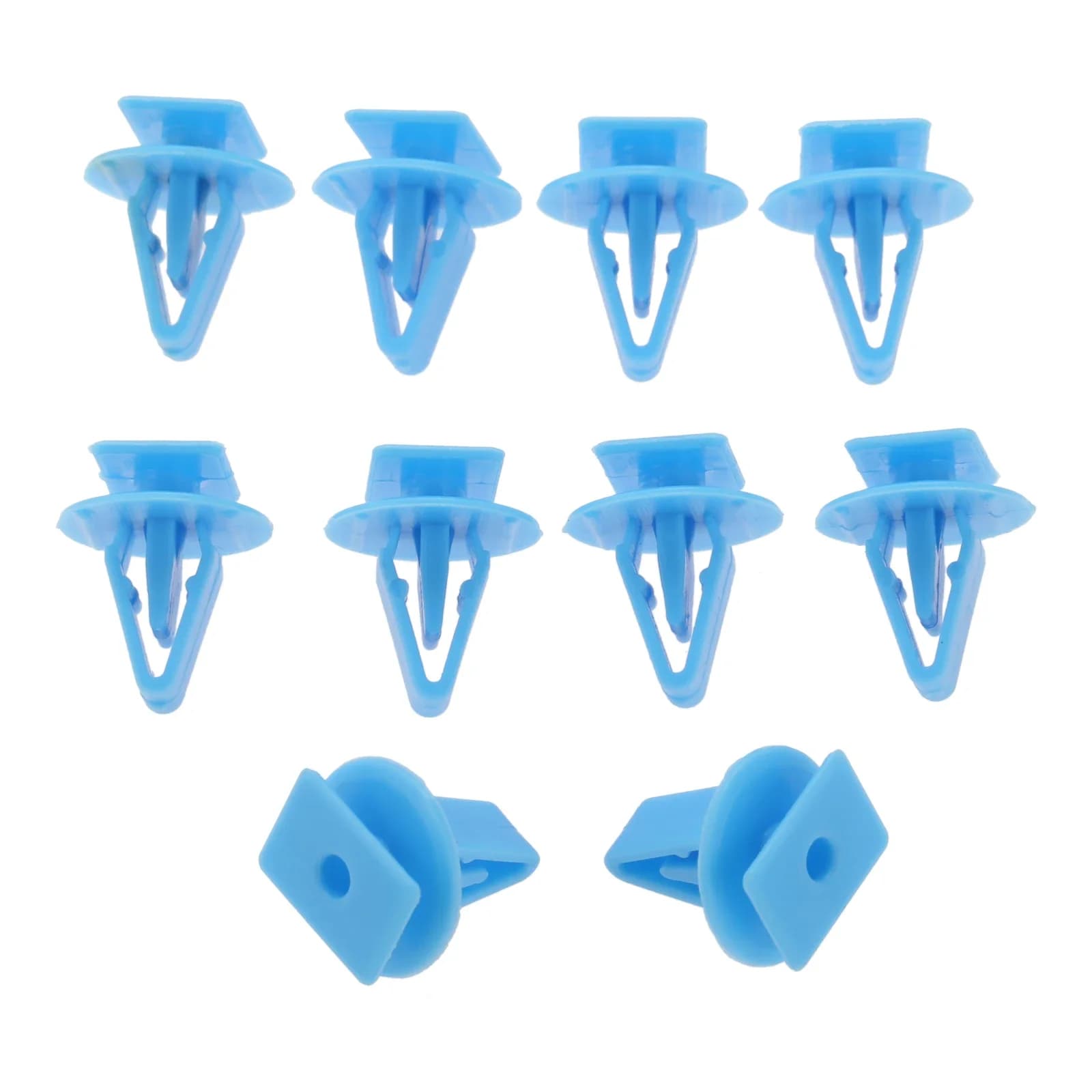 10Pcs Blue Nylon Car Windscreen Cowl Fastener Clip Vent Retainer Rivet for Honda Accord Crosstour Insight Jazz Civic Cr-Z
