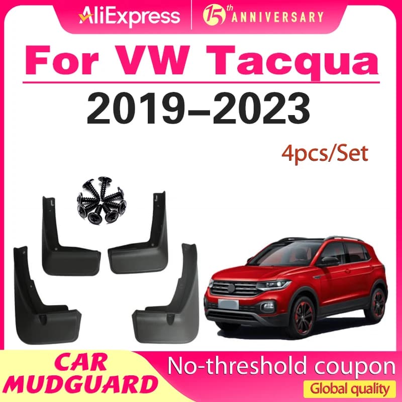 For Volkswagen Tacqua T-Cross C11 2019-2023 Car Mud Flaps Splash Guard Mudguards MudFlaps Front Rear Fender Accessory