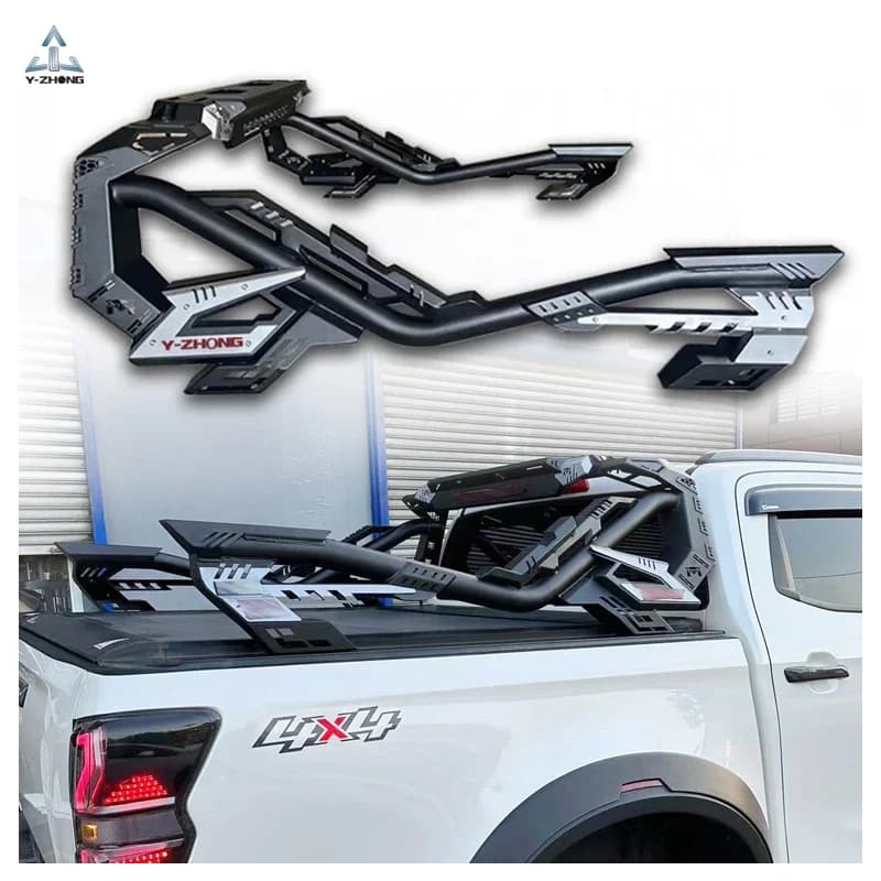 4x4 Off-road Steel Black Sport Bar Anti Universal Roll Bar for Tya Hilux Vigo Revo Navara NP300 Amarok Isuzu Dmax Frd Ranger