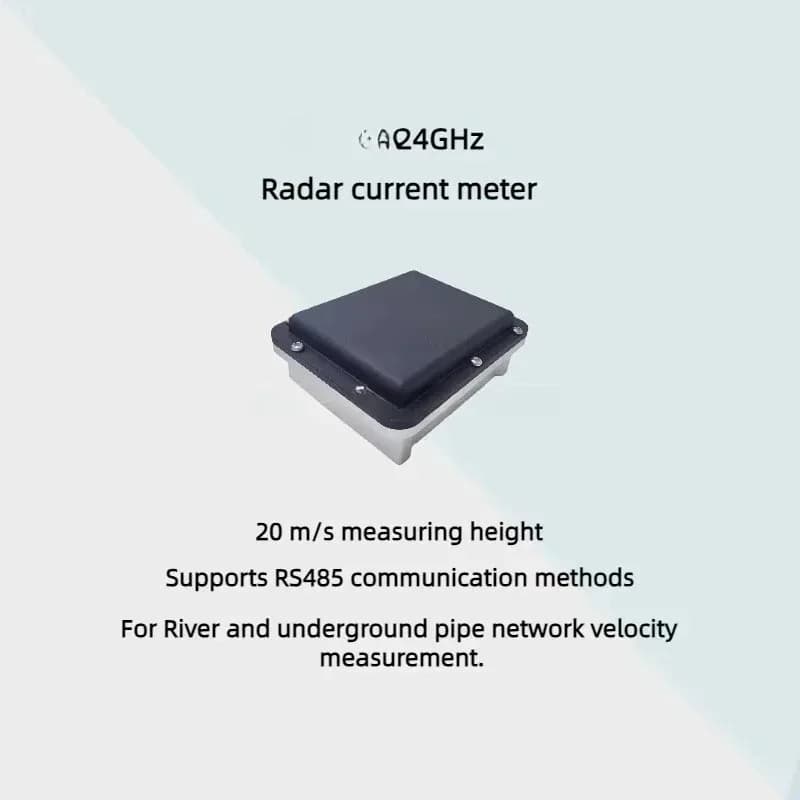 Water Flow Velocity Measuring Instrument Flow Meter 24GHz Radar Sensor