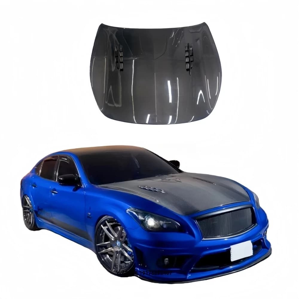 Carbon Fiber Hood Trunk Lid Front Fenders Body Kit and Car Bumpers for Infiniti M25 M35 M37 M56/Q70