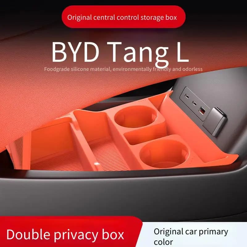 Suitable for 2025 BYD Tang L central control lower storage box multifunctional storage box interior modification accessories
