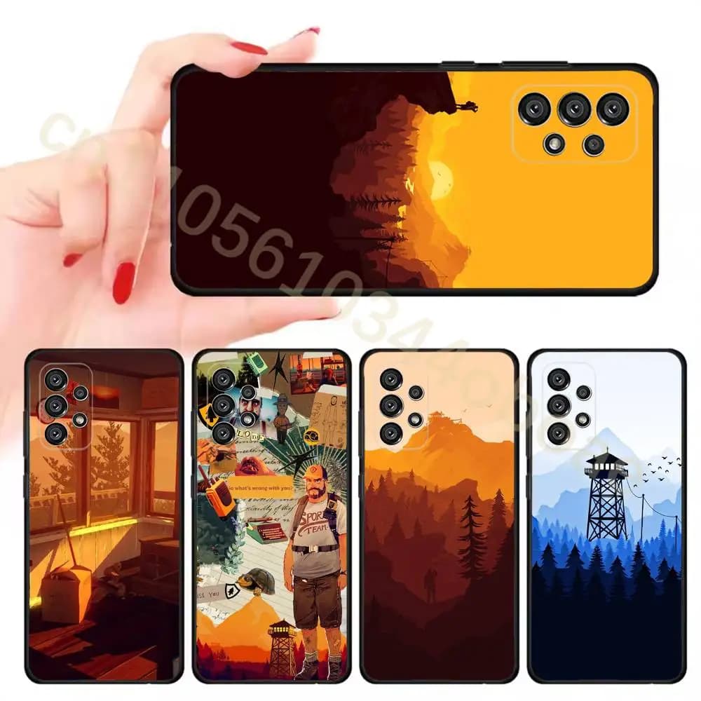 Game F-Firewatch Phone Case For Samsung Galaxy A13,21s,22,31,32,52,53,71,80,A91 Soft Black Cover