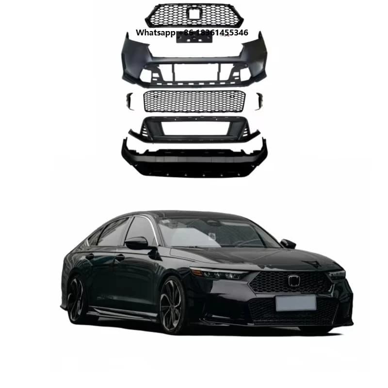 For Accord 11th Generation PP Plastic Body Kit Type R Front Bumper with New Condition and Included Clips 2022-2024