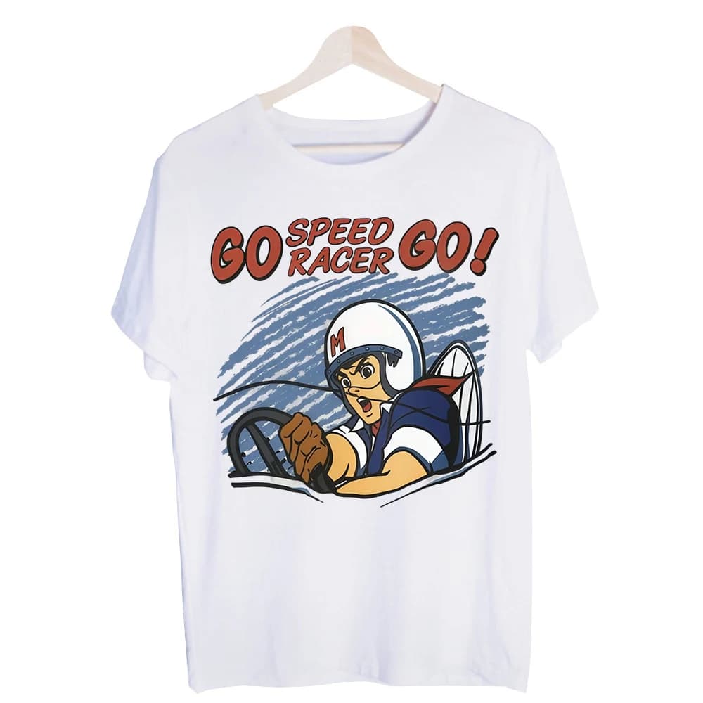 Men's Racing Driver Graphic Tee, Short Sleeve Crew Neck T-Shirt Print for Casual Streetwear and Summer Outfits