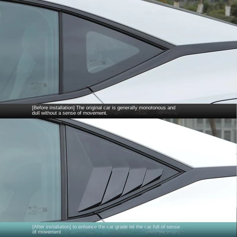 Deep blue L07/SL03 rear triangle louver window decoration accessories, window decoration special modification parts