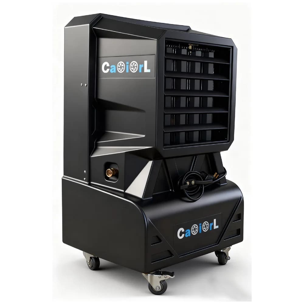 Industrial Portable Evaporative Cooler Fan ETL CE  AC Outdoor Air Conditioners Movable Water Swamp Chiller Cooler Swing Shutter