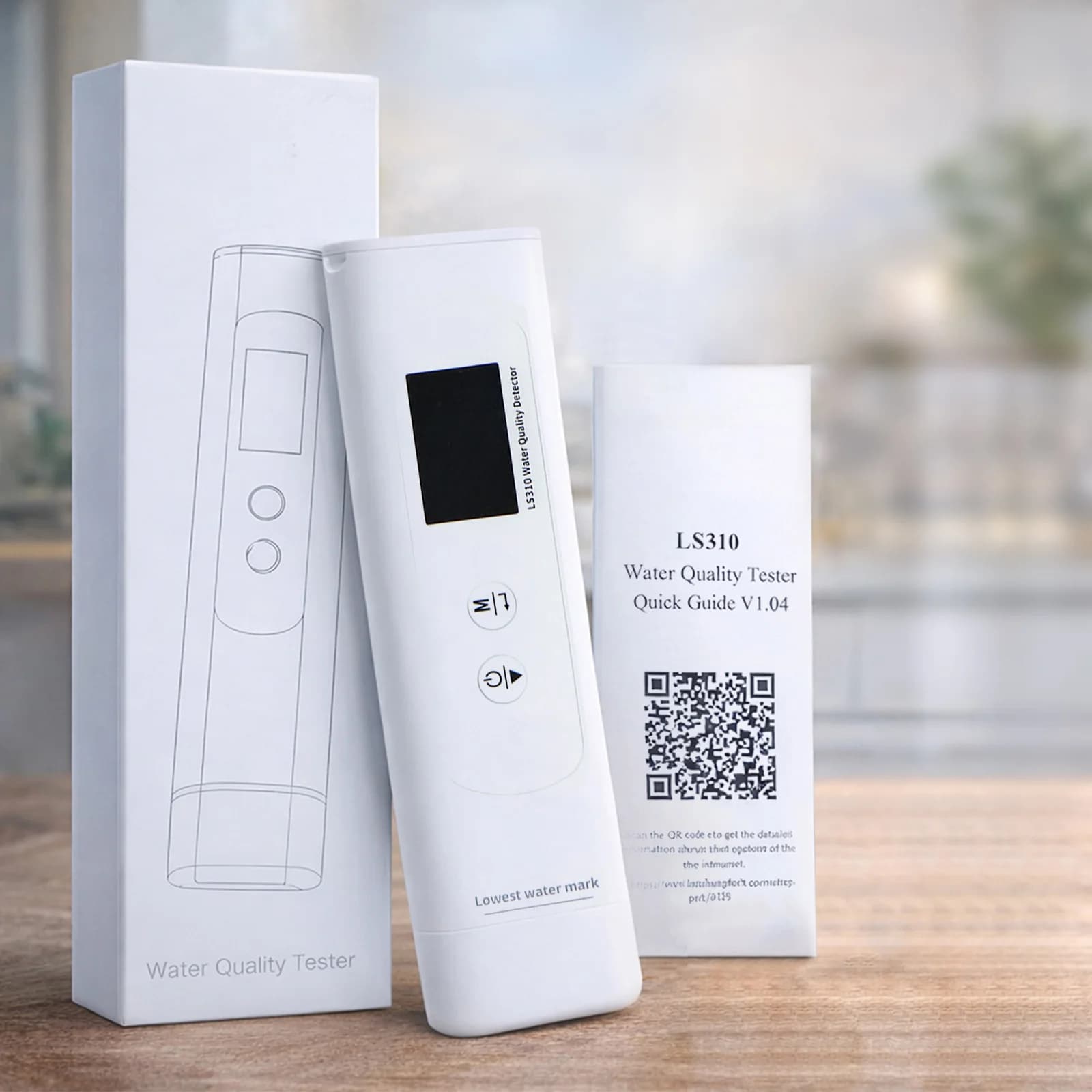 LS310 Digital Water Quality Tester Pen - 6-in-1 COD TOC TDS EC UV275 Temp Meter for Tap, Pure, Ground Water with Smart Score