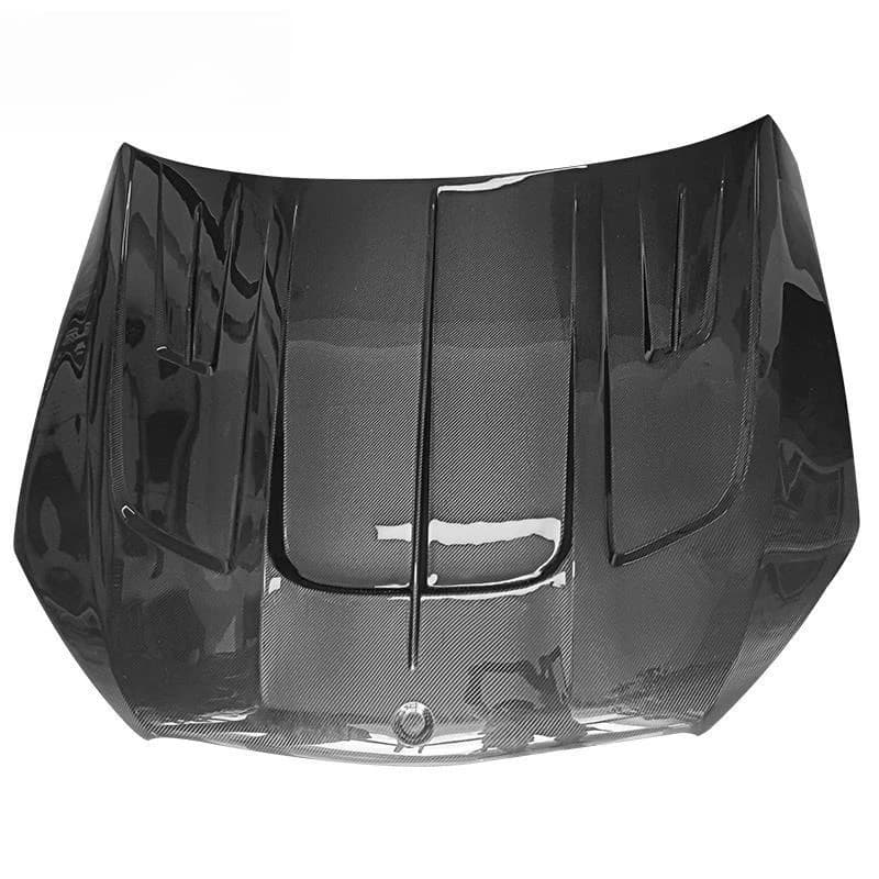 Real carbon fiber, hood front lip tail lip