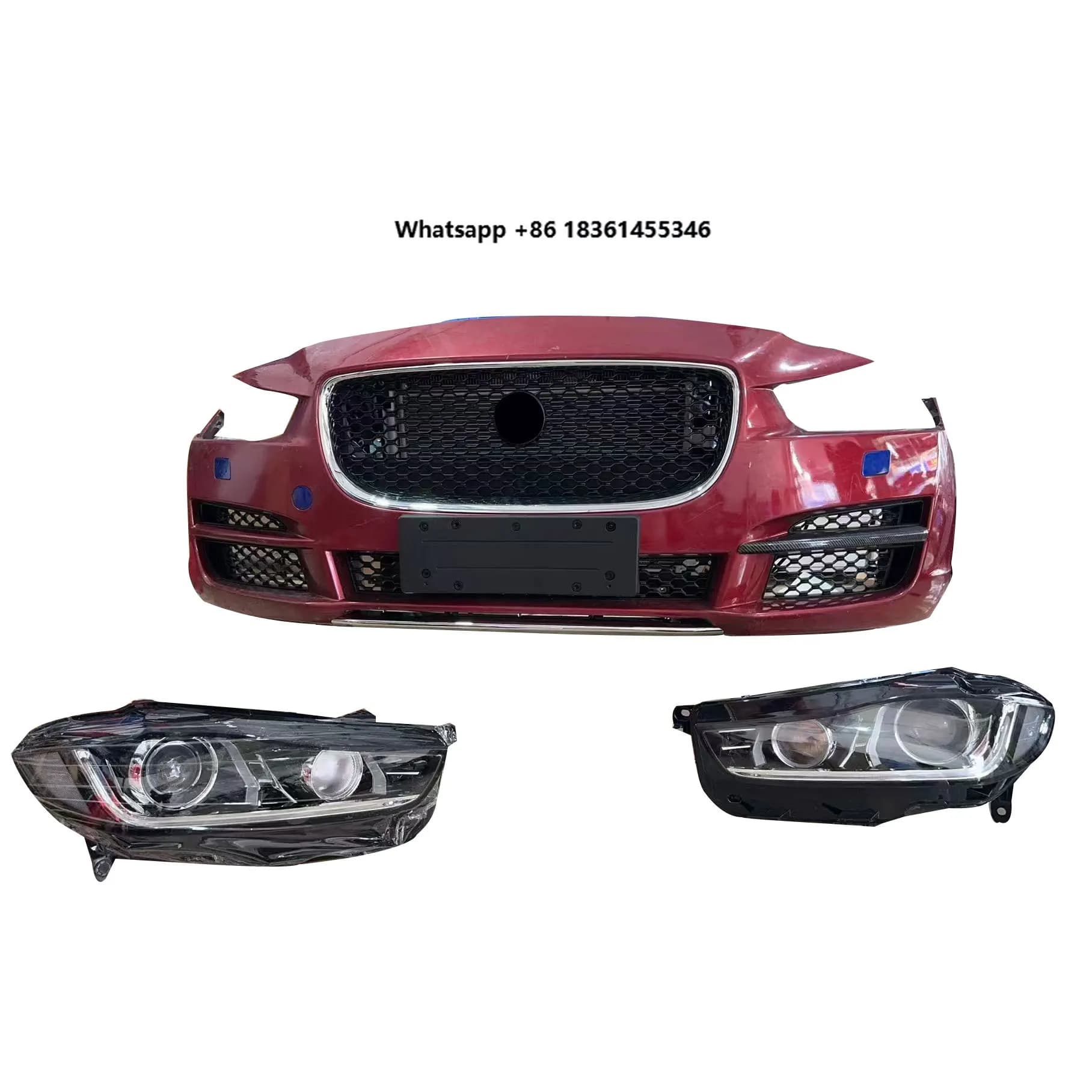 For  XE New Auto Accessories for Replacement/Repair Includes Car Front Right Clips High Quality Red Plastic Front Bumper