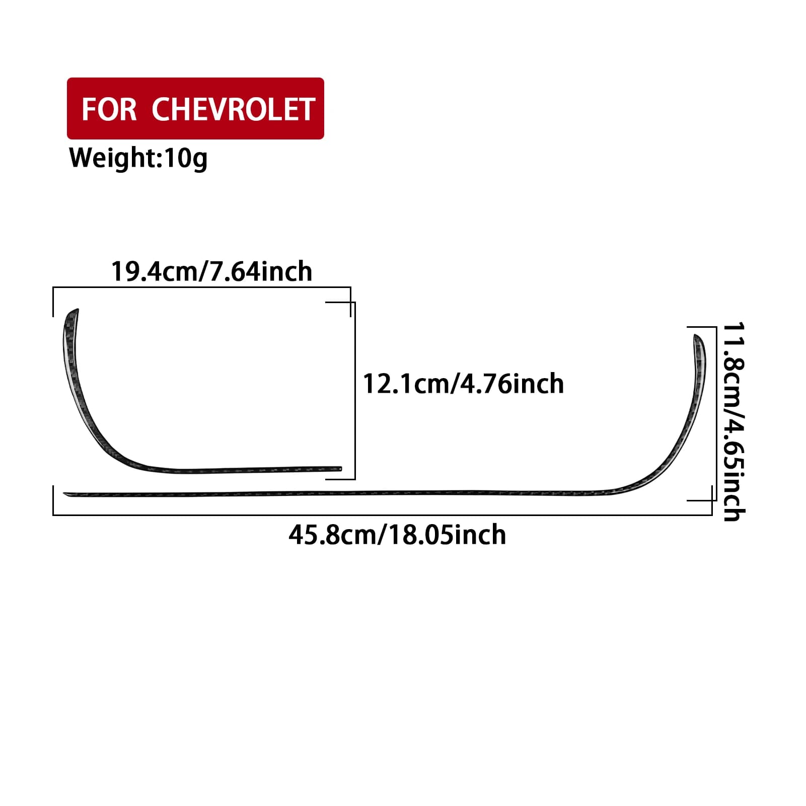 For Chevrolet Traverse 2013-2017 Carbon Fiber Dashboard air vents Panel Trim strip Car Accessories Interior Decorative Stickers