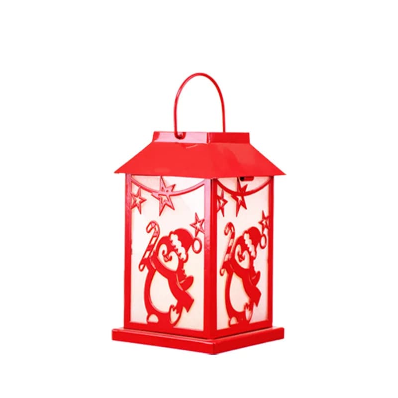 Vintage Christmas candle light portable candlestick light European atmosphere decorative ornament