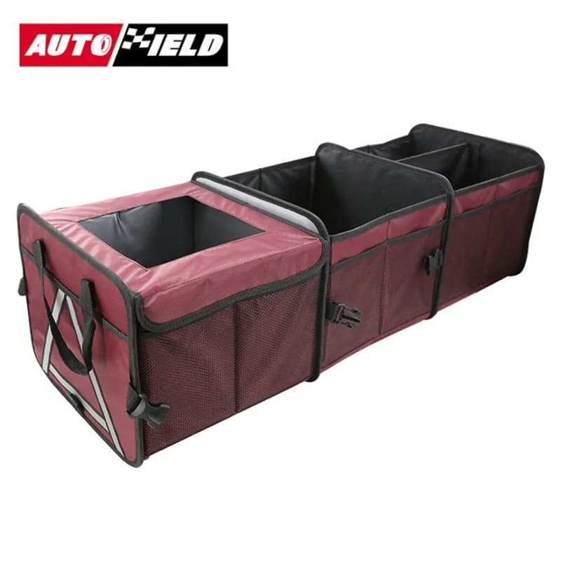Insulated Car Boot Organizer, Foldable Oxford Cloth Storage Box with Large Capacity for Vehicle Foldable Car Trunk Organizer