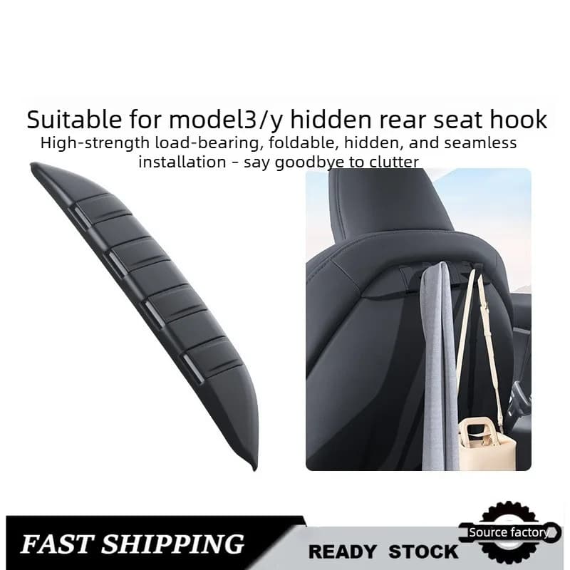 For Tesla Model 3/Y Huan New Edition Model 3/Y Hook Foldable Seat Back Storage Hook