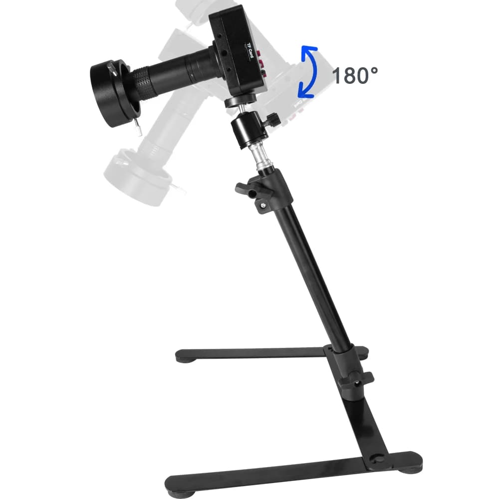 38MP Video Microscope Camera 130X C-Mount Lens Tripod Bracket HDMI USB Industrial Electronic Digital Microscopio for CPU Repair